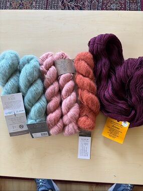 Lot of yarn skeins